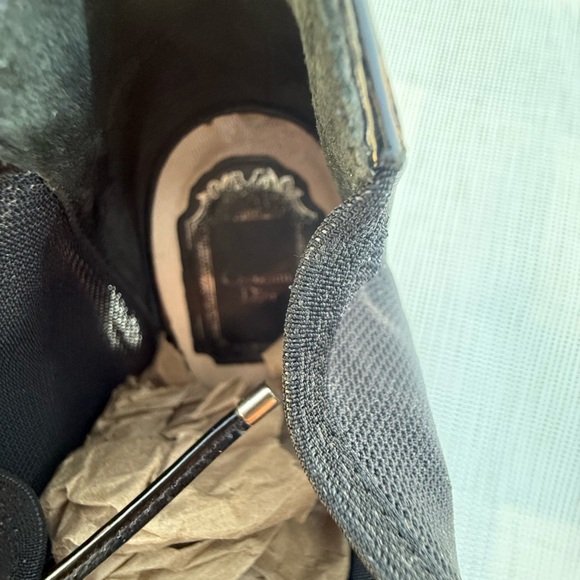 Christian Dior Patent Leather And Mesh
Peep Toe Lace Up Heeled Ankle Booti39 1/2 - Picture 11 of 14